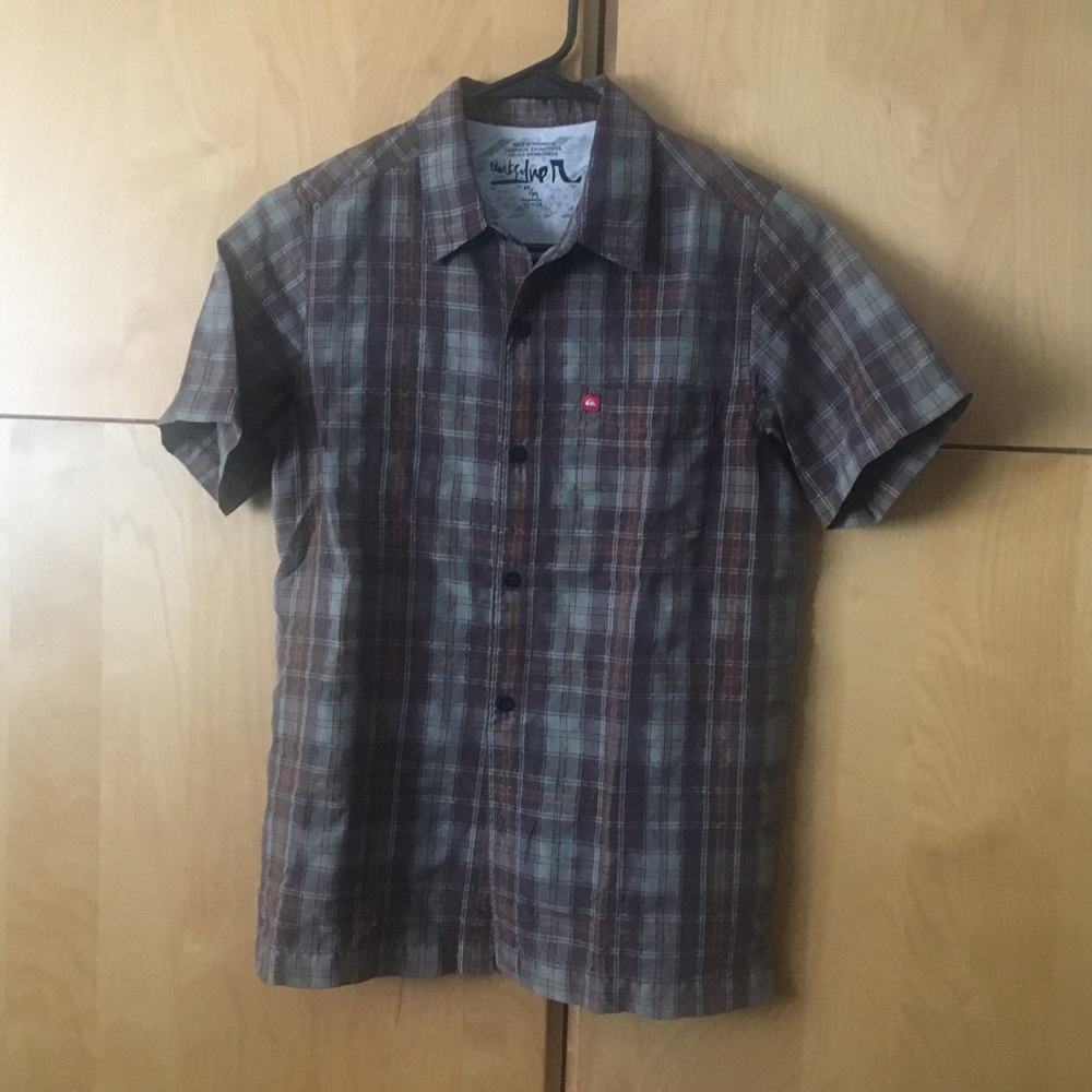 Kids Button Top, Quicksilver, Size 12-14